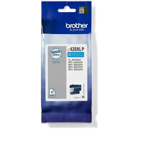 Brother LC-428XLCP cartucho de tinta 1 pieza(s) Original Cian