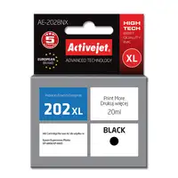 Activejet Tinta AE-202BNX (reemplazo de la Epson 202XL G14010; Supreme; 20 ml; neg