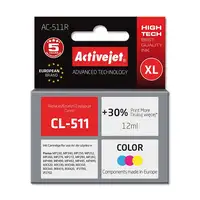 Activejet Tinta AC-511R (Canon CL-511 replacement; Premium; 12 ml; color)
