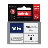 Activejet Tinta AH-301BRX (repuesto HP 301XL CH563EE; Premium; 20 ml; negro)