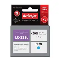 Activejet Tinta AB-223CN (repuesto Brother LC223C; Supreme; 10 ml; azul)