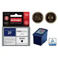 Activejet Tinta AH-27R (repuesto HP 27 C8727A; Premium; 20 ml; negro)