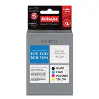 Activejet Tinta AEB-715N (recambio de la Epson T0715; Supreme; 4 x 15 ml; negro, r