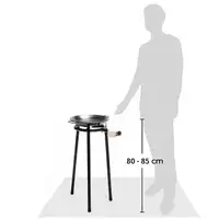 Set Paellero Gas 30cm +Paellera38cm 8 Raciones +Soporte 3 Patas, Kit, MINI Briebe