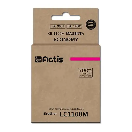 Actis Tinta KB-1100M (reemplazo de Brother LC1100M/980M; estándar; 19 ml; rojo)