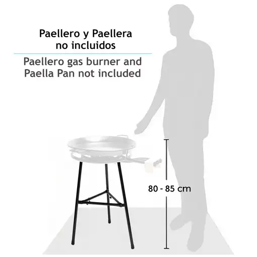 Soporte para Paellero de Gas 3 Patas,Adecuado Paelleros de 35-70 cm, LEGL3 Briebe