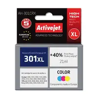 Activejet Tinta AH-301CRX (reemplazo HP 301XL CH564EE; Premium; 21 ml; color)