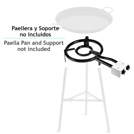 Paellero Doble Aro 35cm, Quemador Gas Butano, Camping, Rosco Paellas,MOD350 Briebe