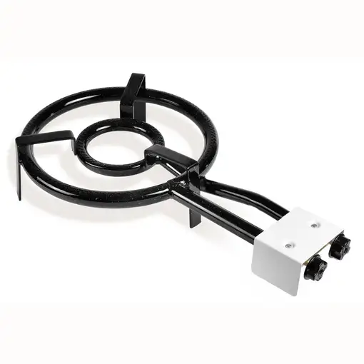 Paellero Doble Aro 35cm, Quemador Gas Butano, Camping, Rosco Paellas,MOD350 Briebe