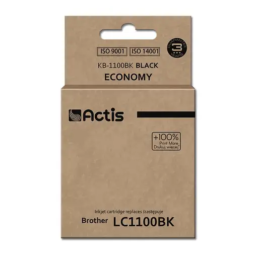 Actis Tinta KB-1100Bk (reemplazo de Brother LC1100BK/980BK; estándar; 28 ml; negro