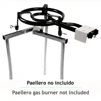 Trípode para Paellero de Gas Regulable, Soporte  Paelleros 35-700 cm, LEGL5 Briebe