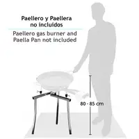 Trípode para Paellero de Gas Regulable, Soporte  Paelleros 35-700 cm, LEGL5 Briebe