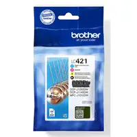 Brother LC421VALDR cartucho de tinta 4 pieza(s) Original Negro, Cian, Magenta, Ama
