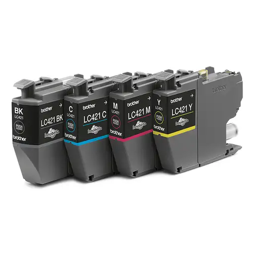Brother LC421VALDR cartucho de tinta 4 pieza(s) Original Negro, Cian, Magenta, Ama