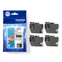 Brother LC421VALDR cartucho de tinta 4 pieza(s) Original Negro, Cian, Magenta, Ama