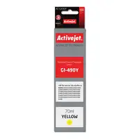 Activejet Tinta AC-G490Y (reemplazo para Canon GI-490Y; Supreme; 70 ml; amarillo)