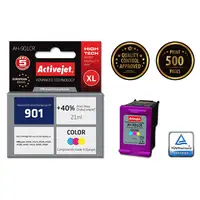 Activejet Tinta AH-901CR (reemplazo HP 901 CC656AE; Premium; 21 ml; color)