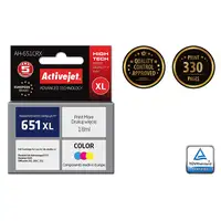 Activejet Tinta AH-651CRX (repuesto HP 651 C2P11AE; Premium; 18 ml; color)