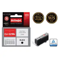 Activejet Tinta ACC-521BN (Canon CLI-521Bk replacement; Supreme; 10 ml; black)