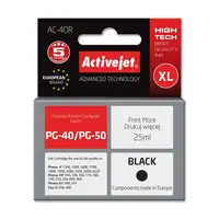 Activejet Tinta AC-40R (sustituta de la Canon PG-40; Premium; 25 ml; negra)