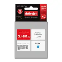 Activejet Tinta ACC-581CNX (repuesto CLI-581C XL; Supreme; 11,70 ml; azul)