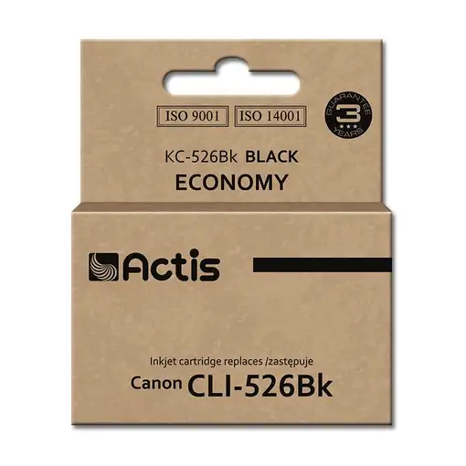 Actis Tinta KC-526Bk (Canon CLI-526BK de repuesto; estándar; 10 ml; negra)