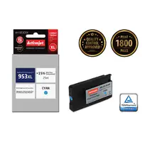 Activejet Tinta AH-953CRX (reemplazo HP 953XL F6U16AE; Premium; 25 ml; azul)