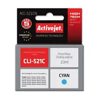 Activejet Tinta ACC-521CN (Canon CLI-521C de repuesto; Supreme; 10 ml; azul)