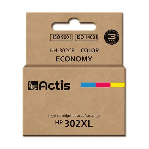 Actis Tinta KH-302CR (reemplazo HP 302XL F6U67AE; premium; 21 ml; color)
