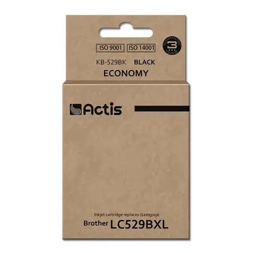 Actis Tinta KB-529Bk (sustitución de Brother LC529BK; estándar; 58 ml; negra)