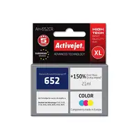 Activejet Tinta AH-652CR (reemplazo HP 652 F6V24AE; Premium; 21 ml; color)