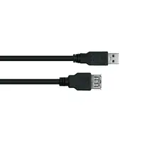 Alcasa UK30P-ASA-020S cable USB USB 3.2 Gen 1 (3.1 Gen 1) 2 m USB A Negro