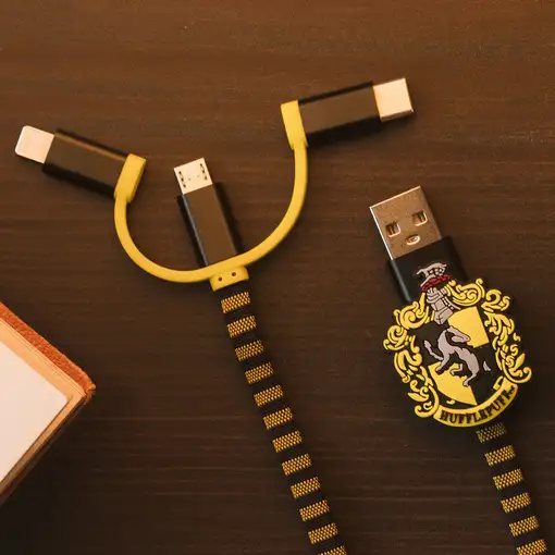 Thumbs Up 1002655 cable USB 1 m USB A Micro-USB B Negro, Amarillo