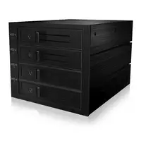 ICY BOX IB-564SAS-12G unidad de disco multiple Negro