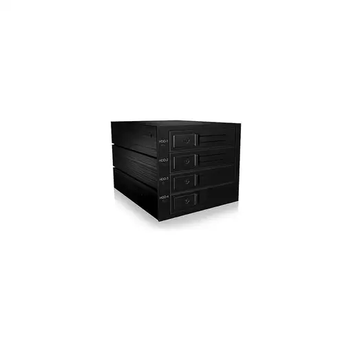 ICY BOX IB-564SAS-12G unidad de disco multiple Negro