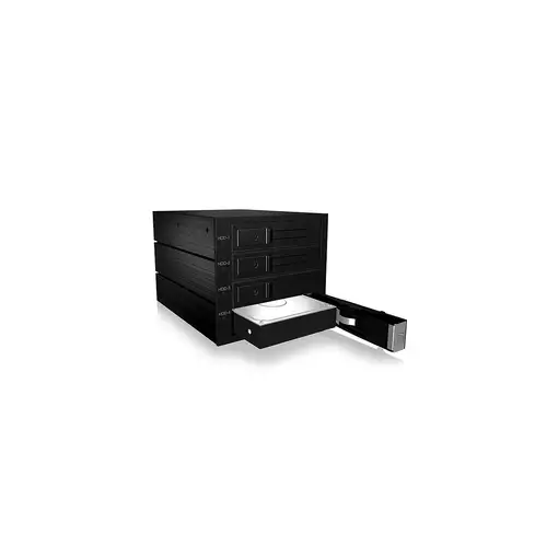 ICY BOX IB-564SAS-12G unidad de disco multiple Negro