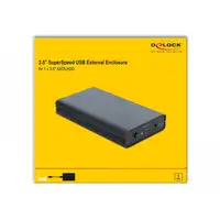 DeLOCK Caja externa para SATA HDD de 3.5″ con SuperSpeed USB (USB 3.1 Gen 1)