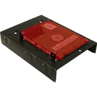 Inter-Tech 88885232 panel bahía disco duro 2x 2,5" Panel embellecedor frontal Negr