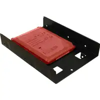 Inter-Tech 88885232 panel bahía disco duro 2x 2,5" Panel embellecedor frontal Negr