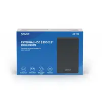 Savio AK-65 caja para disco duro externo Carcasa de disco duro/SSD Negro 2.5"