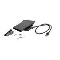 NATEC Rhino Caja de disco duro (HDD) Negro 2.5"
