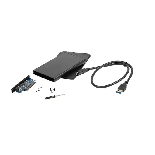 NATEC Rhino Caja de disco duro (HDD) Negro 2.5"