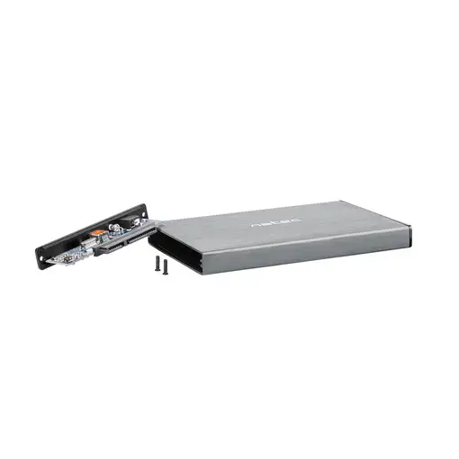 NATEC Rhino GO Carcasa de disco duro/SSD Gris 2.5"