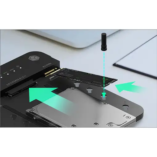 ICY BOX IB-2915MSCL-C31 USB 3.2 Gen 2 (3.1 Gen 2) Type-C Negro