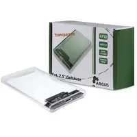 Inter-Tech GD-25000 Caja de disco duro (HDD) Transparente 2.5"