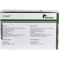 Inter-Tech GD-25000 Caja de disco duro (HDD) Transparente 2.5"