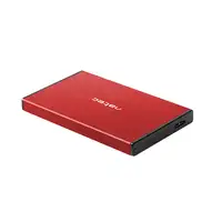 NATEC Rhino GO Carcasa de disco duro/SSD Rojo 2.5"