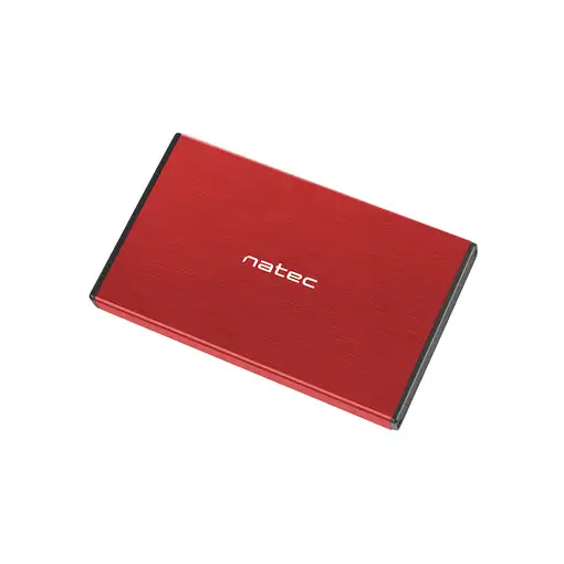 NATEC Rhino GO Carcasa de disco duro/SSD Rojo 2.5"