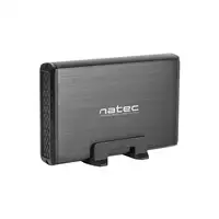 NATEC NKZ-0448 caja para disco duro externo Caja de disco duro (HDD) Negro 3.5"