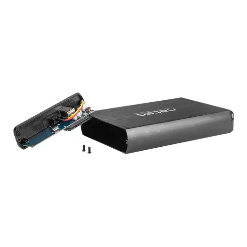 NATEC NKZ-0448 caja para disco duro externo Caja de disco duro (HDD) Negro 3.5"